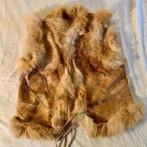 Calypso St Barths reversible rabbit fur vest